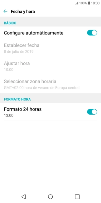 Pulsa la tecla de inicio para terminar y regresar a la pantalla de inicio.