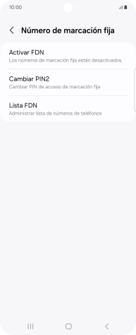Pulsa Activar FDN.