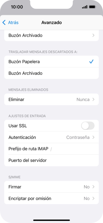 Pulsa el indicador junto a 