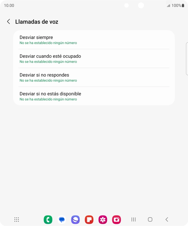 Pulsa la tecla de inicio para terminar y regresar a la pantalla de inicio.