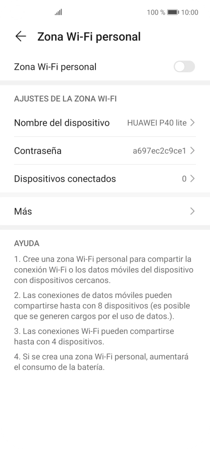 Pulsa Nombre del dispositivo. Pulsa Nombre del dispositivo.