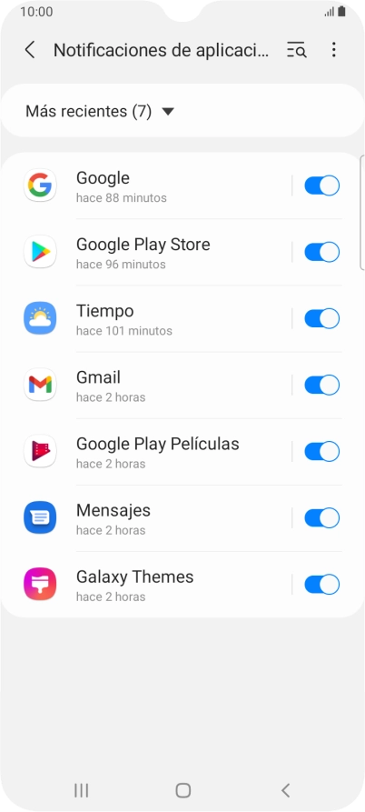 Pulsa la lista desplegable.