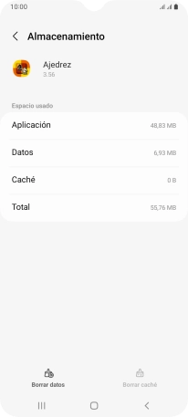 Pulsa la tecla de inicio para terminar y regresar a la pantalla de inicio.