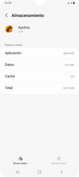 Pulsa la tecla de inicio para terminar y regresar a la pantalla de inicio.