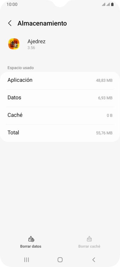 Pulsa la tecla de inicio para terminar y regresar a la pantalla de inicio.
