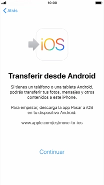 Para transferir contenido a tu teléfono, tienes que haber instalado la app 