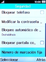 Selecciona Número de marcación fija.