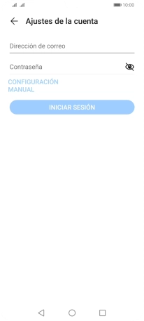 Pulsa Dirección de correo e introduce tu dirección de correo electrónico.