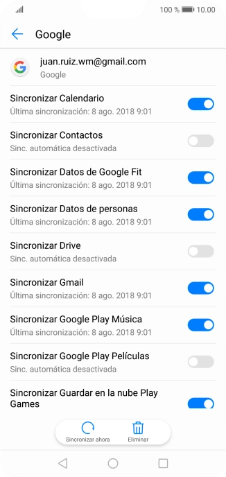 Pulsa el indicador junto a 