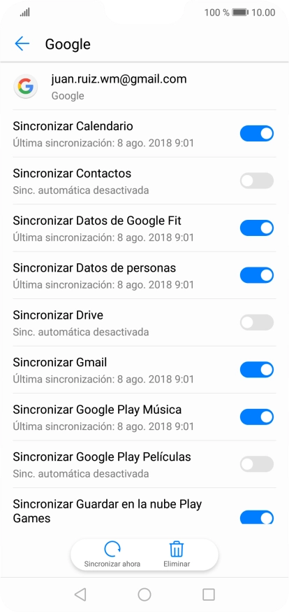 Pulsa el indicador junto a 