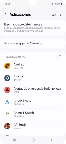 Pulsa la app deseada.