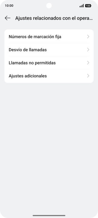 Pulsa Números de marcación fija.