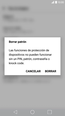 Pulsa BORRAR.