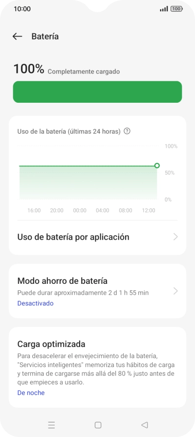 Pulsa Modo ahorro de batería.
