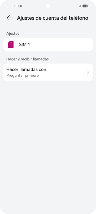 Pulsa el nombre de la tarjeta SIM.