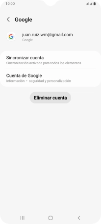 Pulsa Sincronizar cuenta.