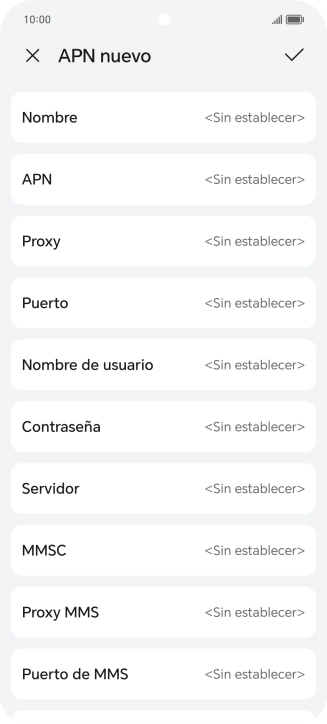 Pulsa Nombre.