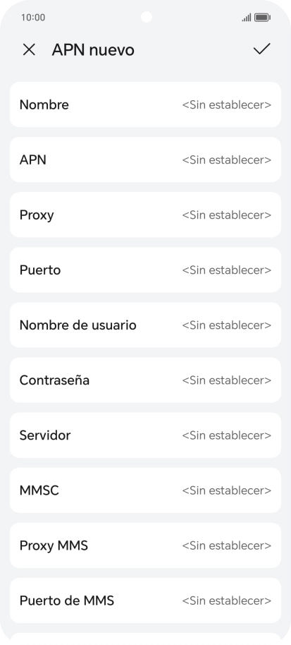 Pulsa Nombre.