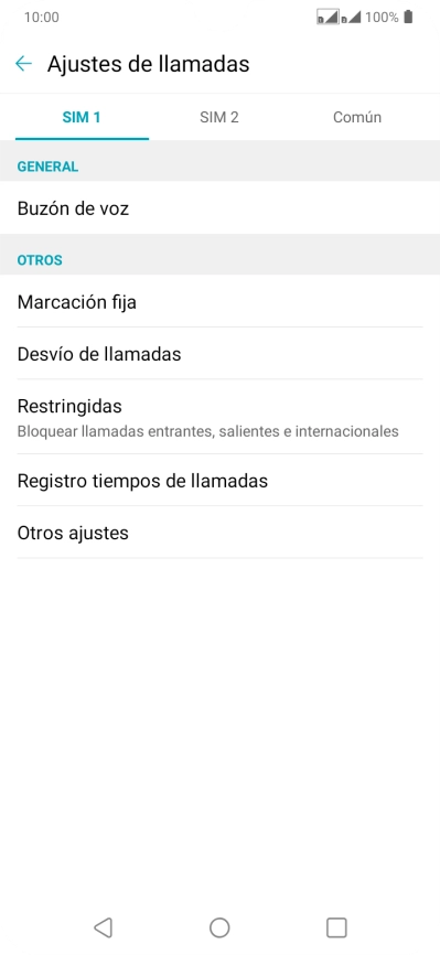 Pulsa la tarjeta SIM deseada.