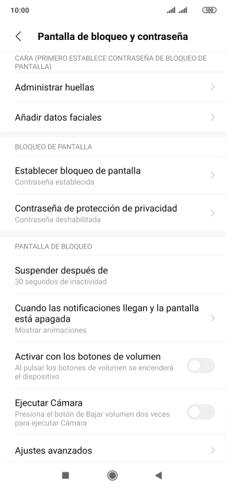 Pulsa Establecer bloqueo de pantalla. Pulsa Establecer bloqueo de pantalla.