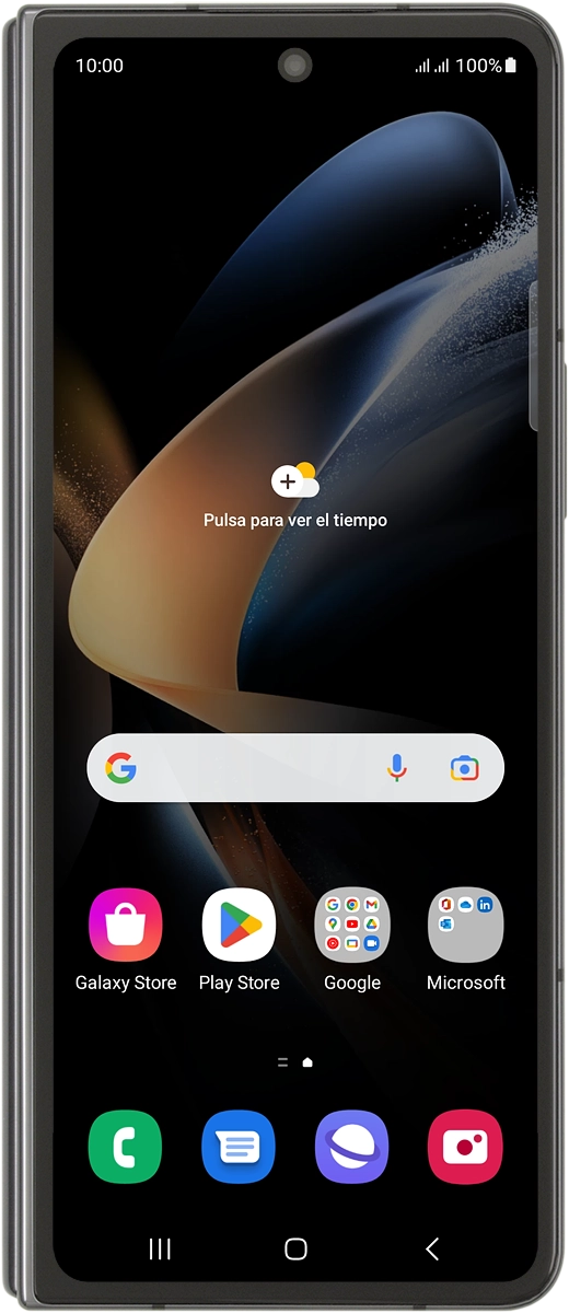 Desliza el dedo hacia arriba por la pantalla.