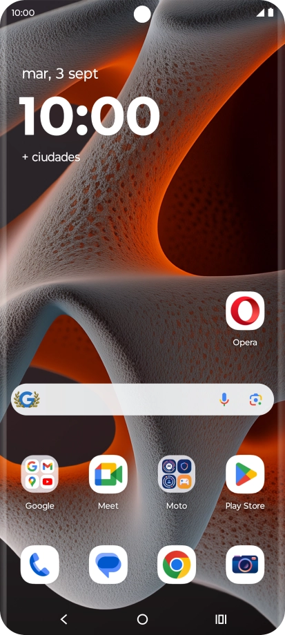 Desliza dos dedos hacia abajo desde la parte superior de la pantalla.