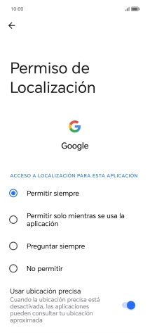 Pulsa el ajuste deseado.