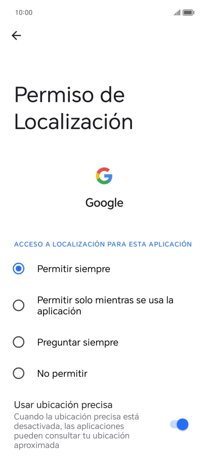 Pulsa el ajuste deseado.