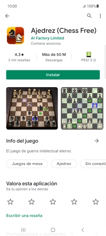 Pulsa Instalar y sigue las indicaciones de la pantalla para instalar la app.