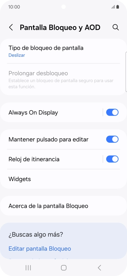 Pulsa Tipo de bloqueo de pantalla. Pulsa Tipo de bloqueo de pantalla.