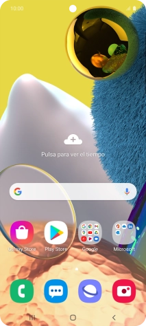 Desliza dos dedos hacia abajo desde la parte superior de la pantalla.