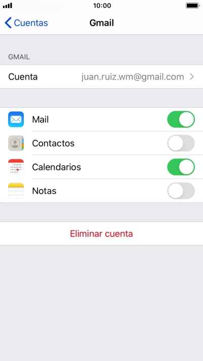 Pulsa el indicador junto a 