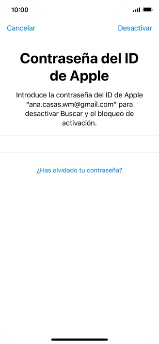 Pulsa Desactivar.