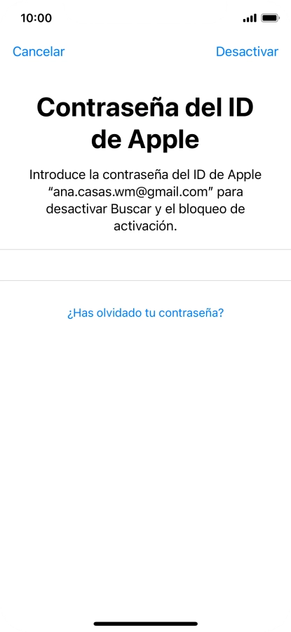 Pulsa Desactivar.