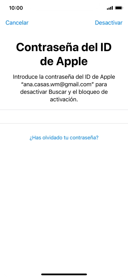 Pulsa Desactivar.