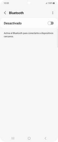 Pulsa el indicador para activar la función.