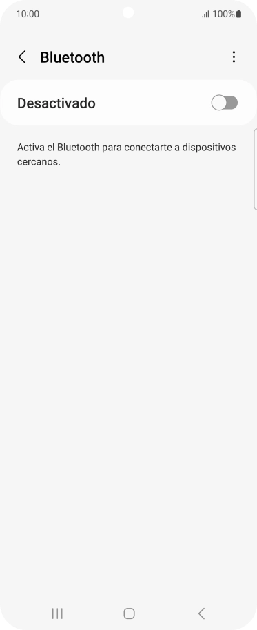 Pulsa el indicador para activar la función.