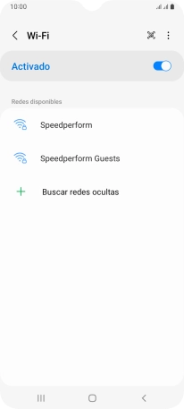 Pulsa la red wifi deseada.