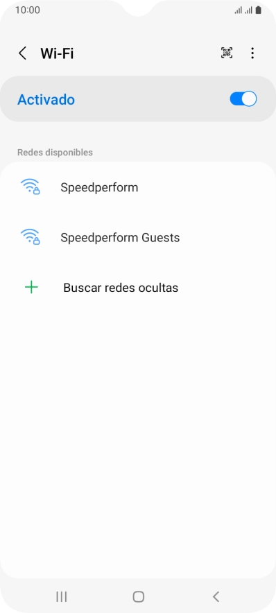 Pulsa la red wifi deseada.