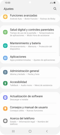 Pulsa Actualización de software.