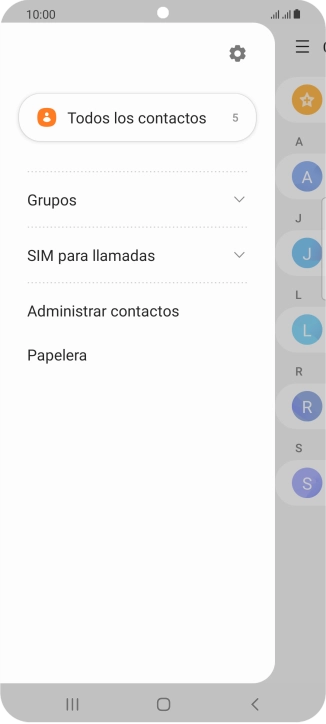 Pulsa Administrar contactos.