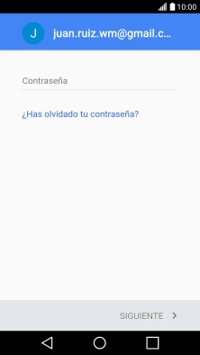 Pulsa en el campo de escritura e introduce la contraseña de tu cuenta de Google.