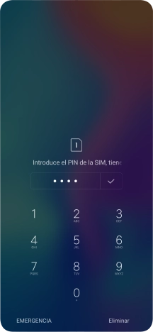 Si lo solicita el teléfono, introduce el código PIN y pulsa el icono de aceptar. Si lo solicita el teléfono, introduce el código PIN y pulsa el icono de aceptar.