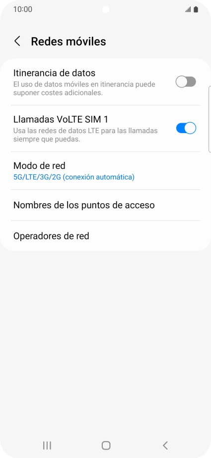 Pulsa Operadores de red.
