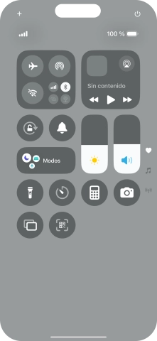 Pulsa el icono de modo de sonido para activar o desactivar el modo silencioso.
