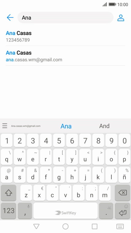 Pulsa el contacto deseado.