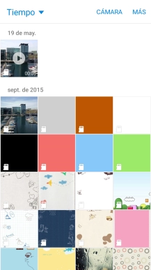 Pulsa la lista desplegable en la parte superior izquierda.