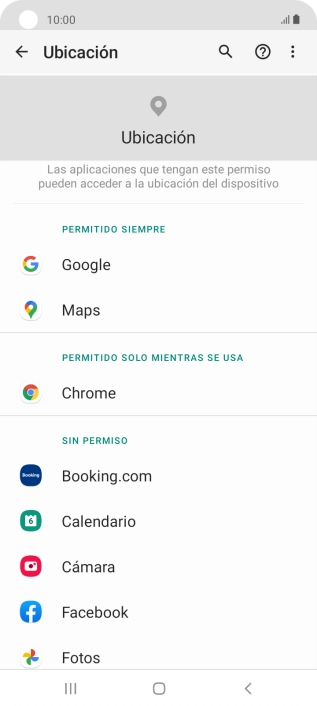 Pulsa la app deseada.