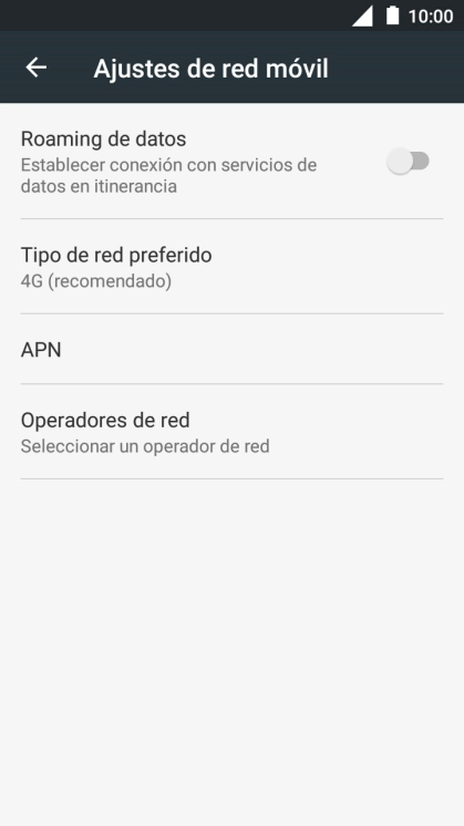 Pulsa Operadores de red.