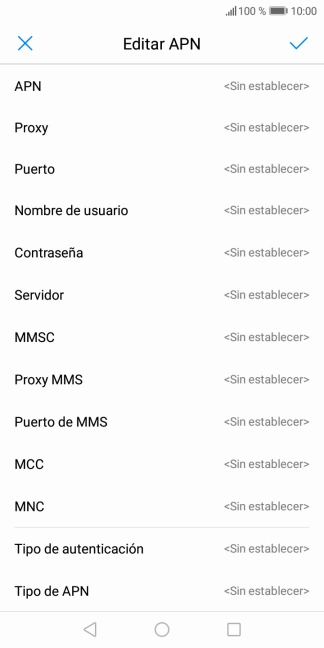 Pulsa Tipo de autenticación.